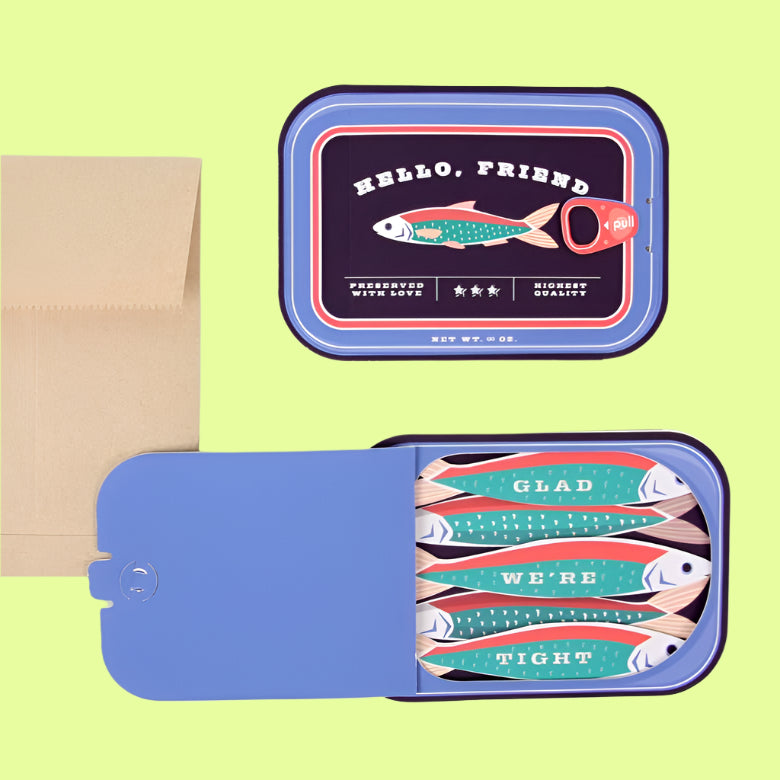 Greeting Card - Sardines Pop-Up