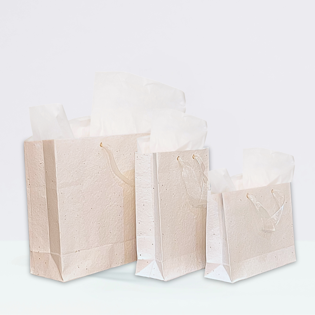 Gift Bag – Handmade Wild Flowers w grosgrain handles - MedHori