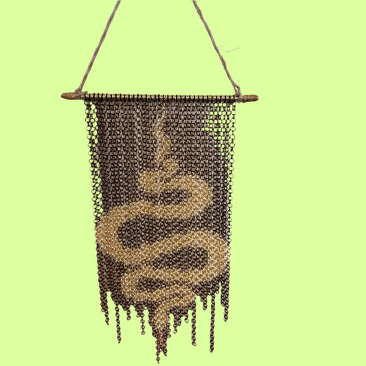 Art - Chainmaille Gold snake / choc