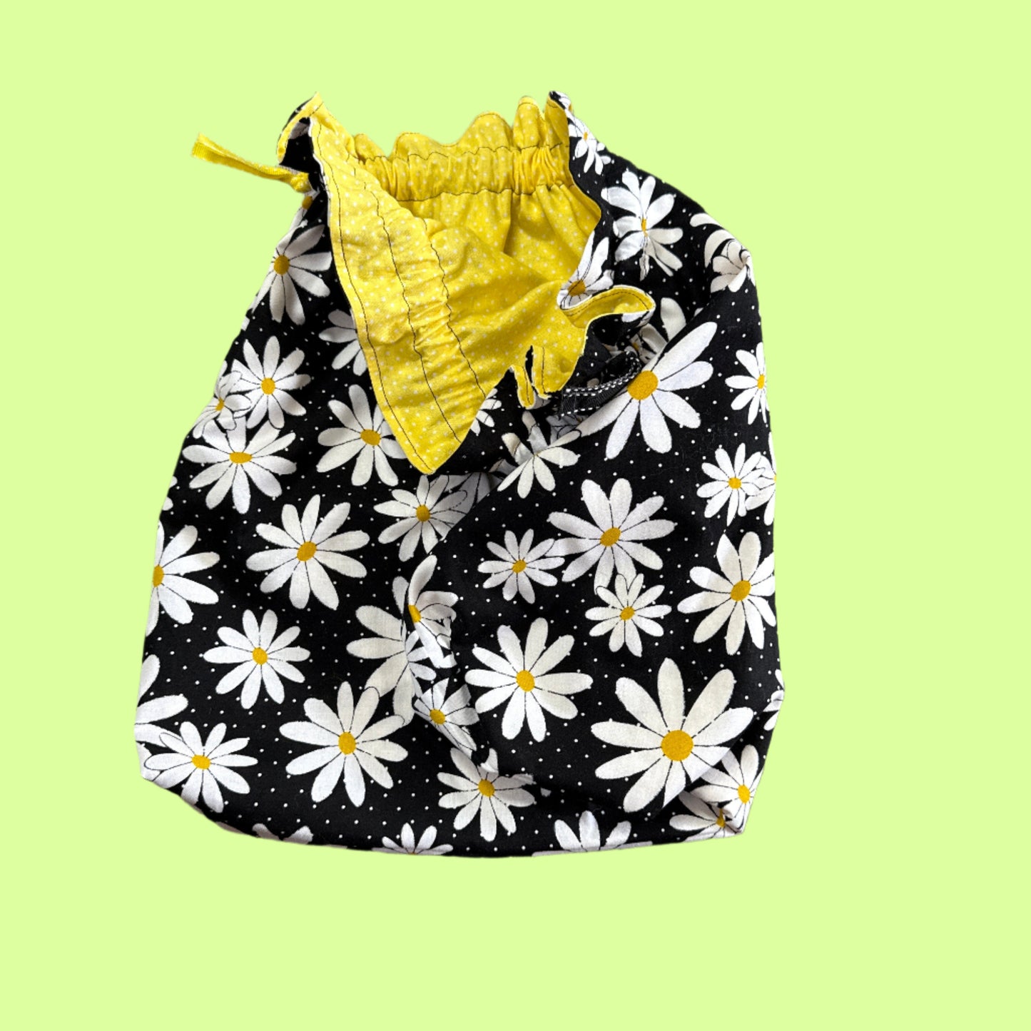 Bag - Multi use drawstring - daisies