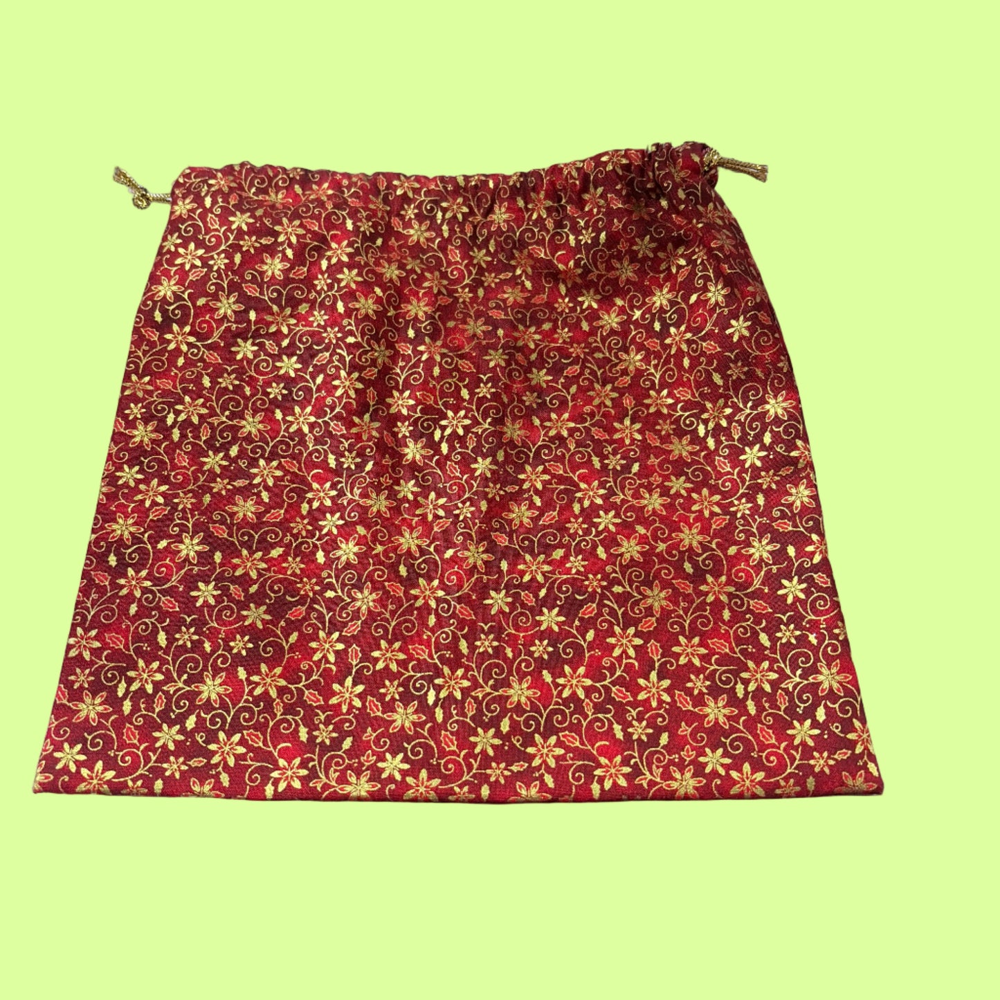 Gift Bag - Multi use - local artisan - single - m gd/rd