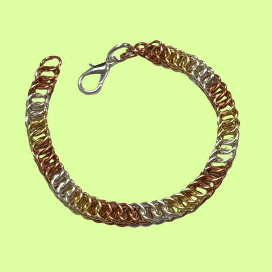 Bracelet - Chainmaille silver/gold/copper