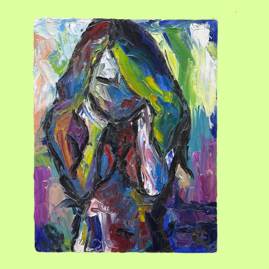 *Art - Oil on Canvas board - Don't Listen