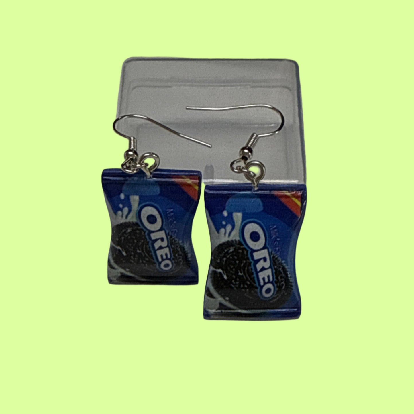 Earrings - oreo on hooks