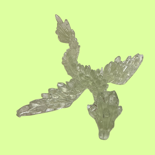Figurine - Handmade by Erin resin dragon green