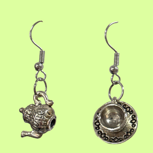 Earrings - teapot/cup & saucer hooks