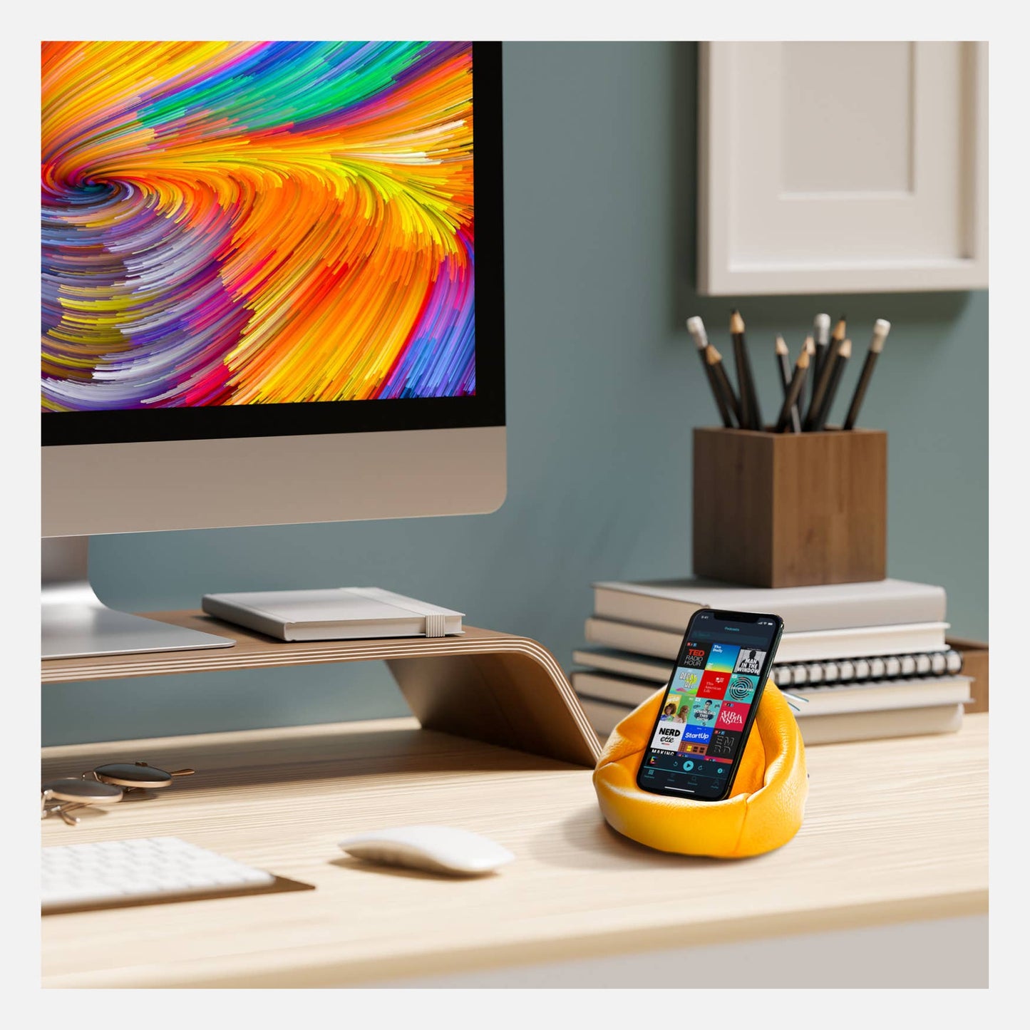 Phone Rest - Little Bean Bag Charcoal
