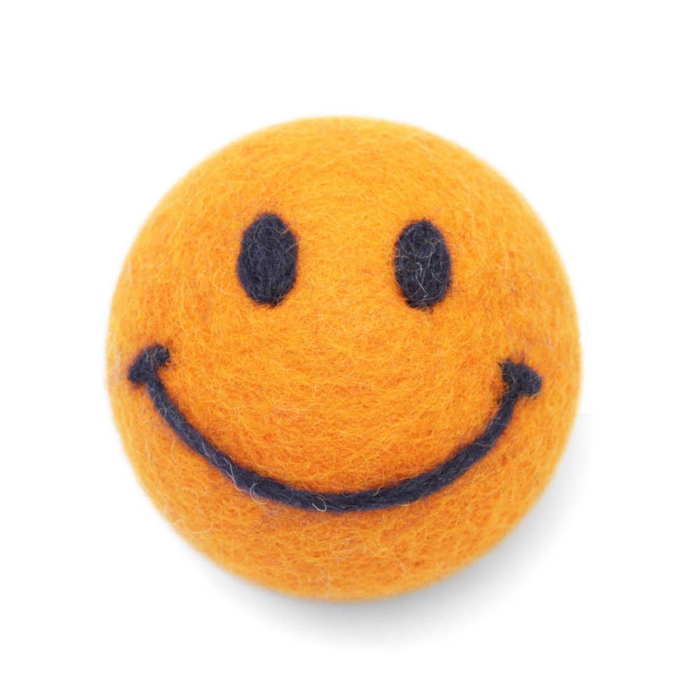 Eco Wool Dryer Balls Fair-Trade: Heart Emoji smiley face