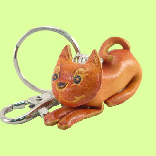 Keychain - Stretching Cat