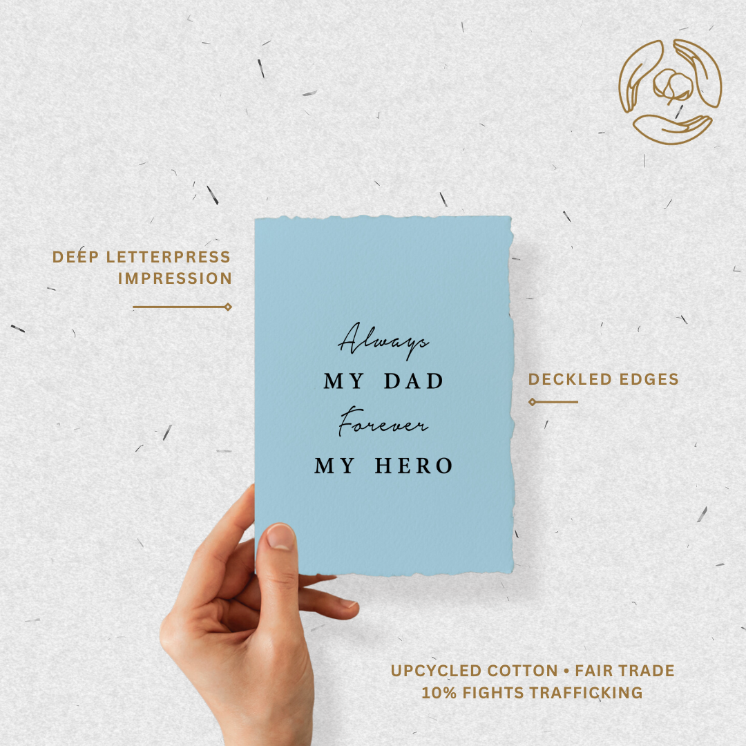 Greeting Card - Folded - Always My Dad. Forever My Hero