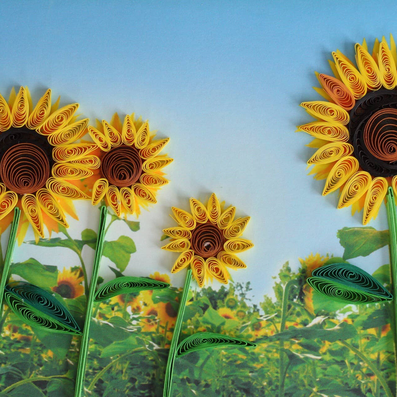 Greeting Card - Quill Sunflower Power