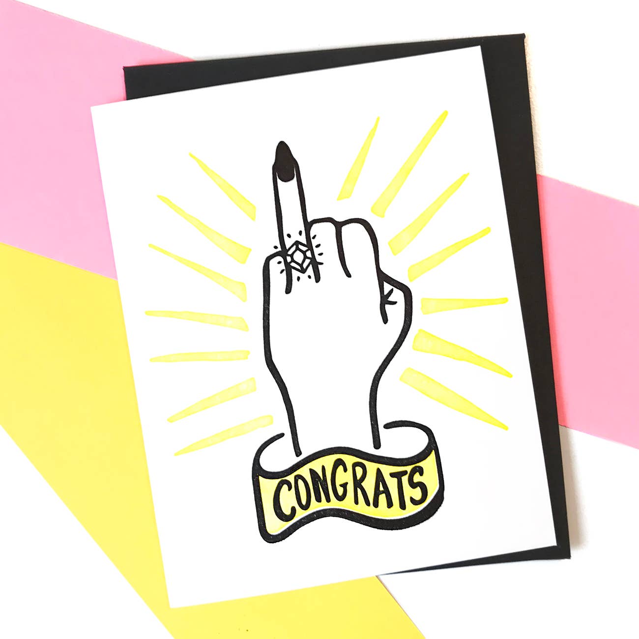 Greeting Card - Congrats engagement finger