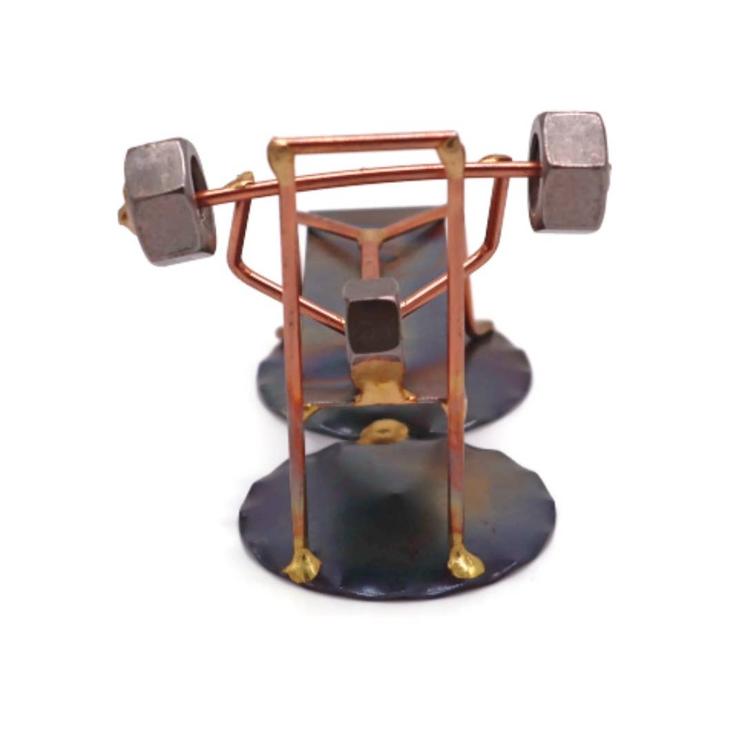 Metal Figurine - Bench Press