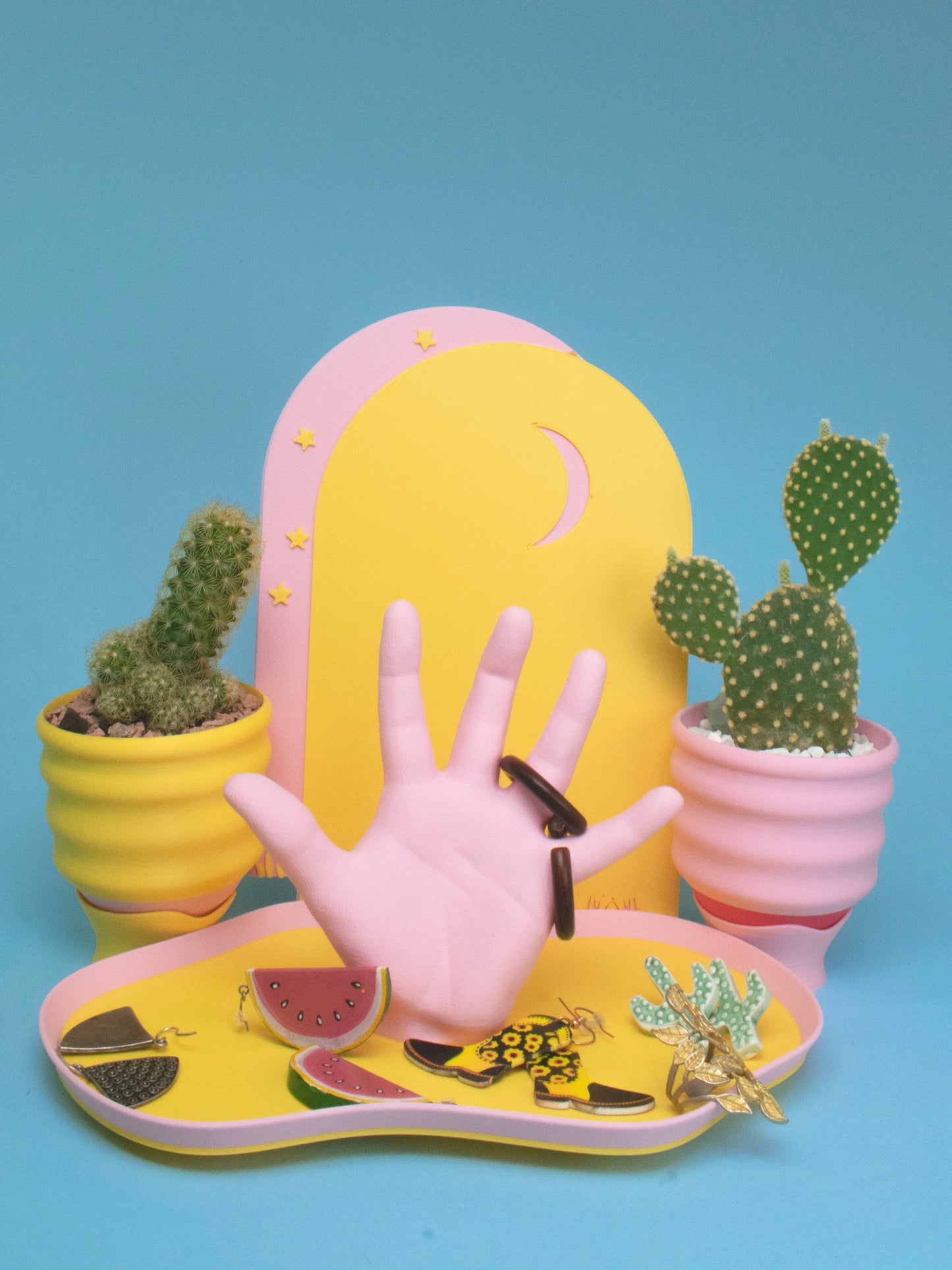 Tray - Catchall Hand  - Swimming Pool Blues