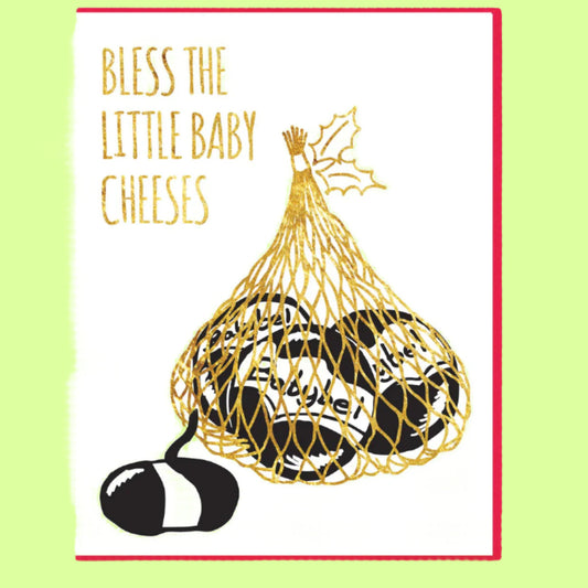 Greeting Card - Bless The Little Baby Cheeses