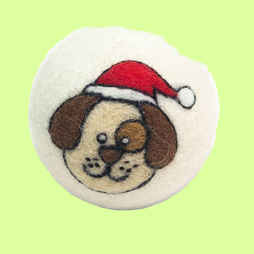 Dryer Balls - Holiday Dog