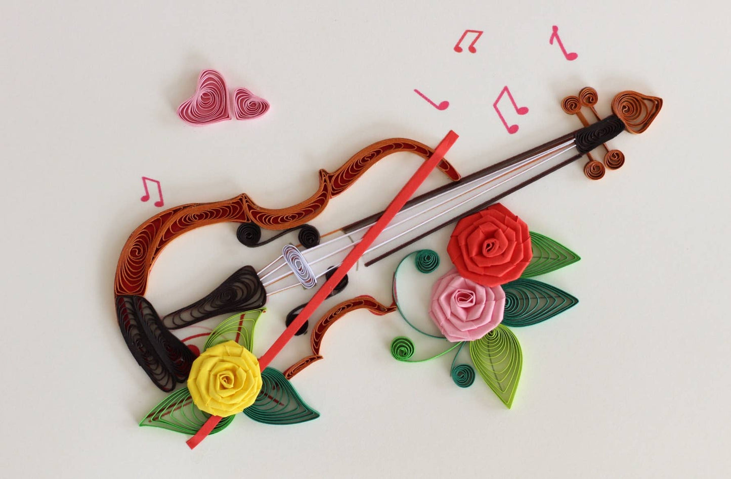 Greeting Card - Quill Viva la Violin