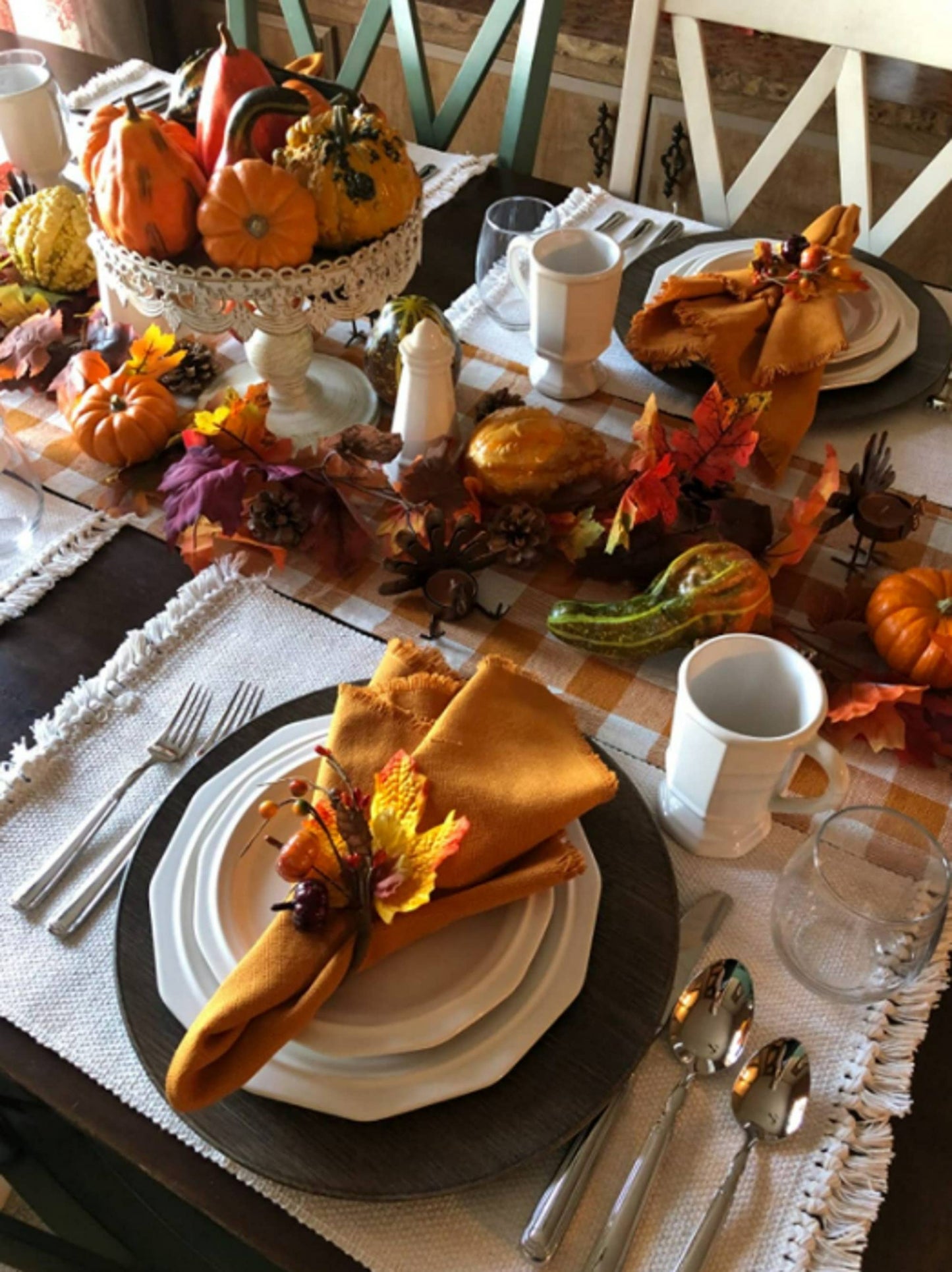 Napkin Rings - Set 6 - Maple Pumpkin