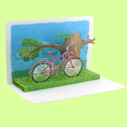 Greeting Card - Pop up Bike