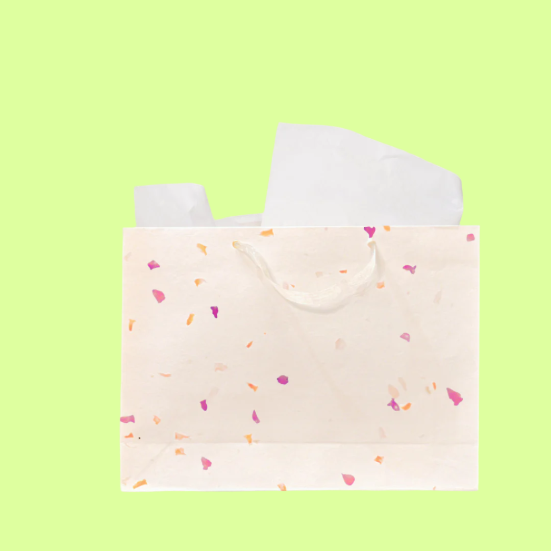 Gift Bag – Plantable Purple Petal w grosgrain handles - LarHori