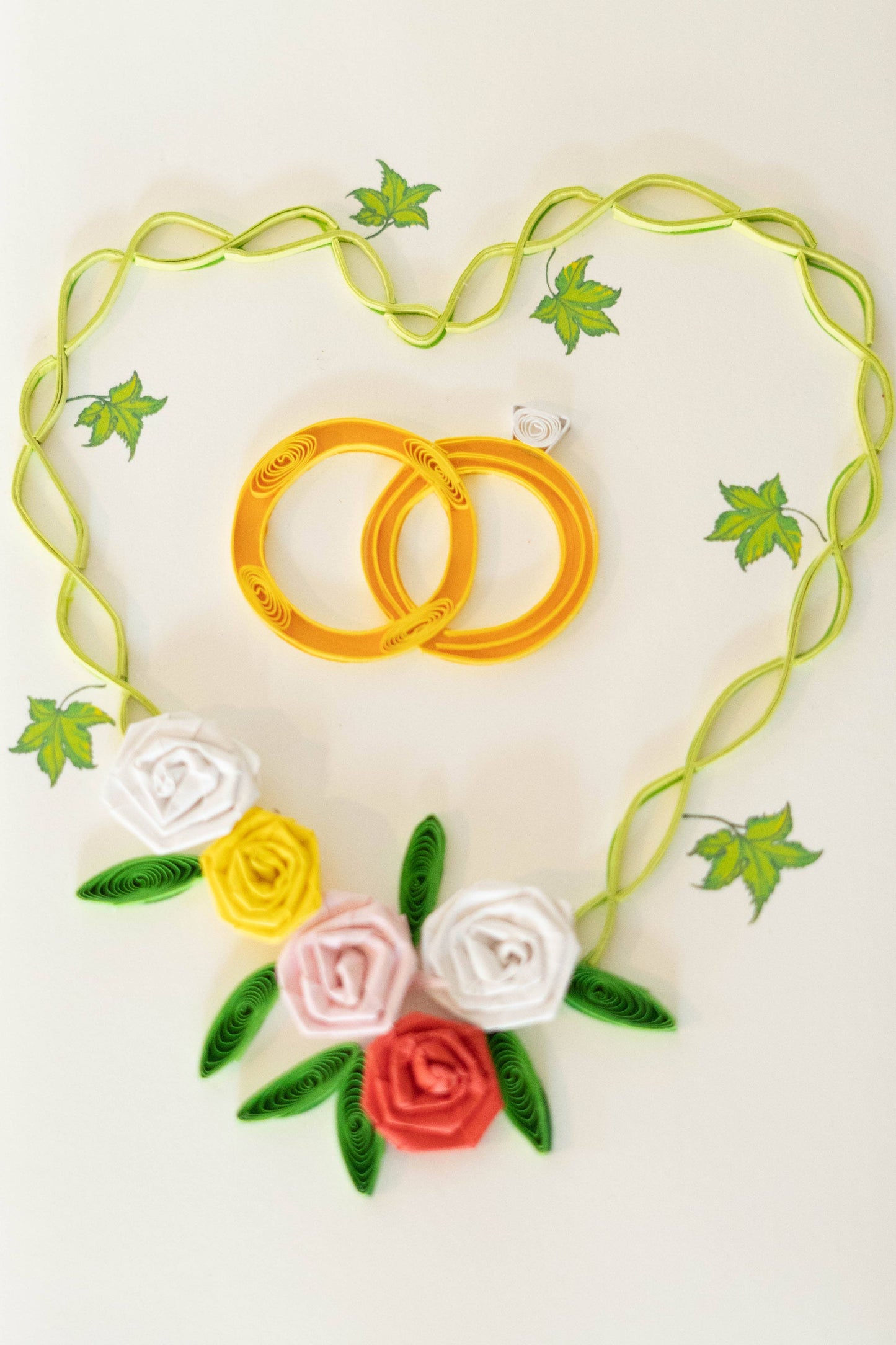 Greeting Card - Quill Wedding Rings