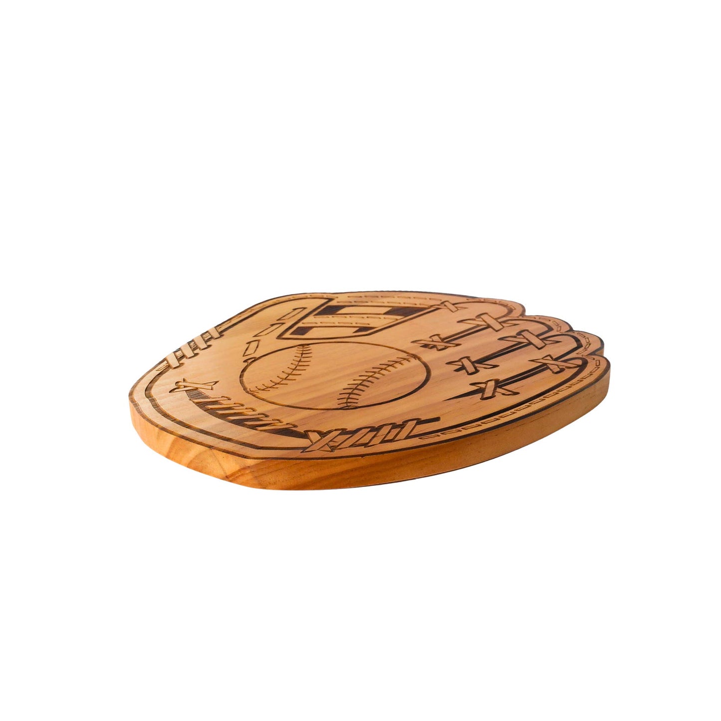 Chopping Board - Baseball Glove Wood Board - 12" x 13.75"