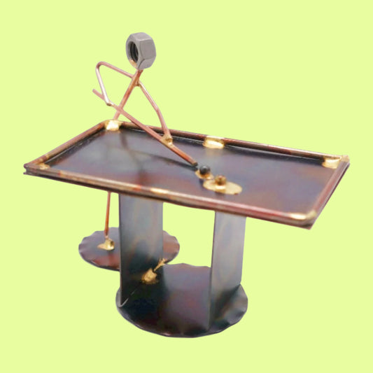 Metal Figurine - Pool Table w/1 player