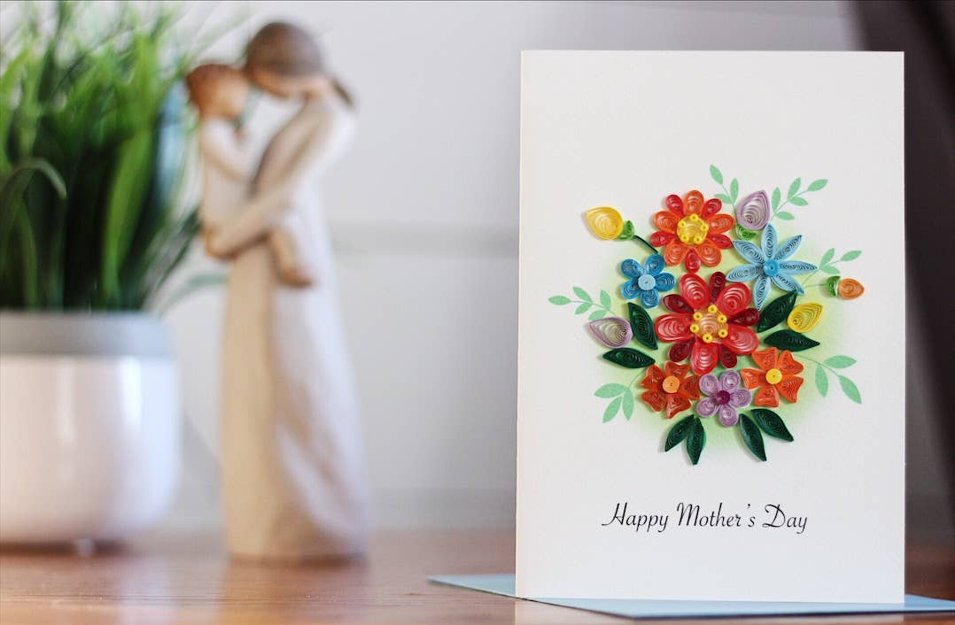 Greeting Card - Quill Mother's Day Bouquet
