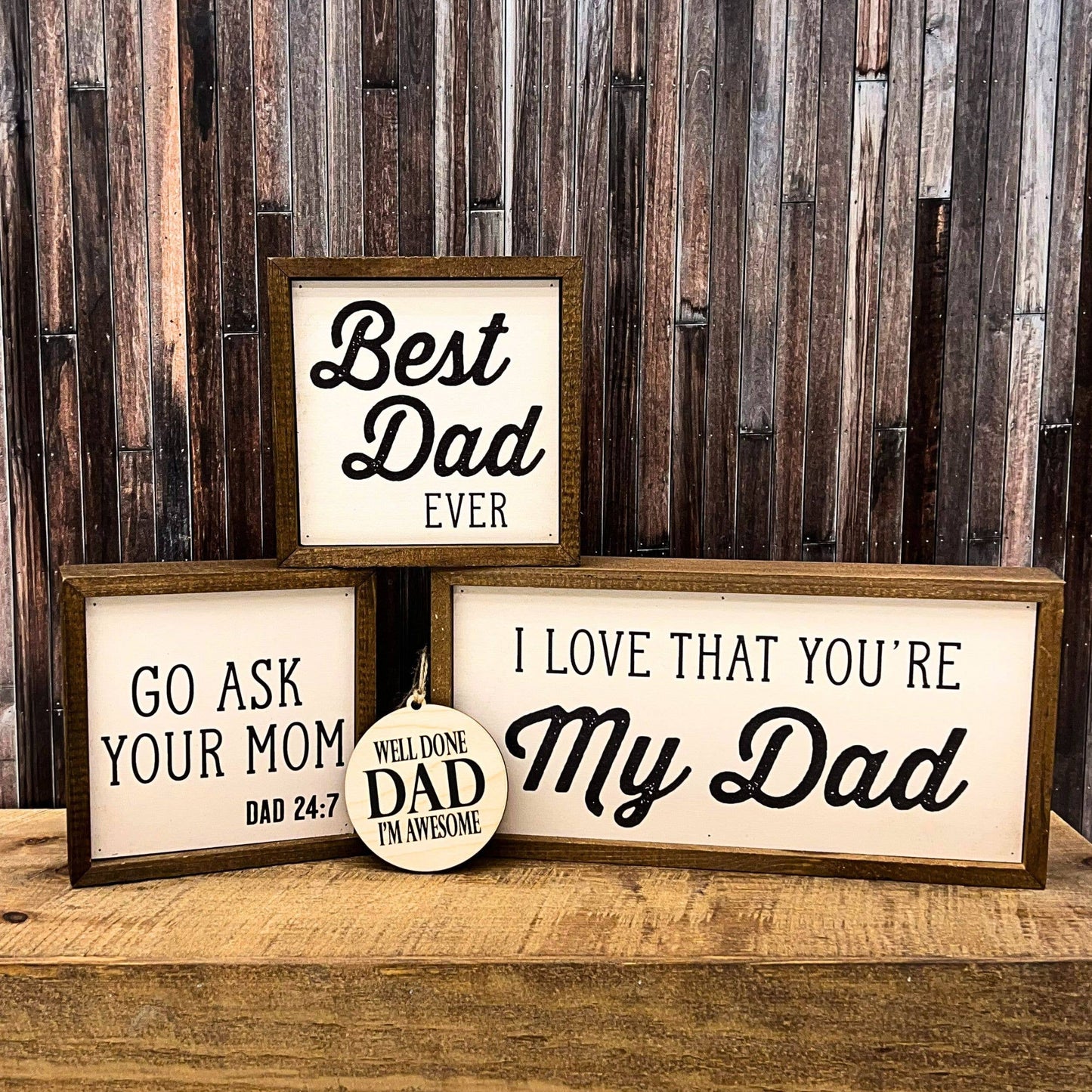 Sayings on Wood - Go Ask Mom