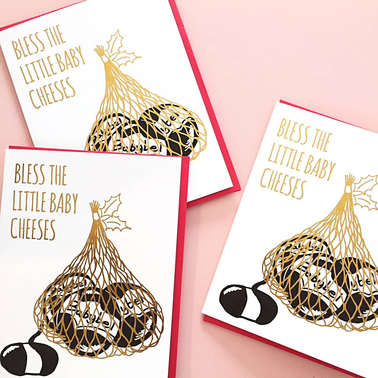 Greeting Card - Bless The Little Baby Cheeses