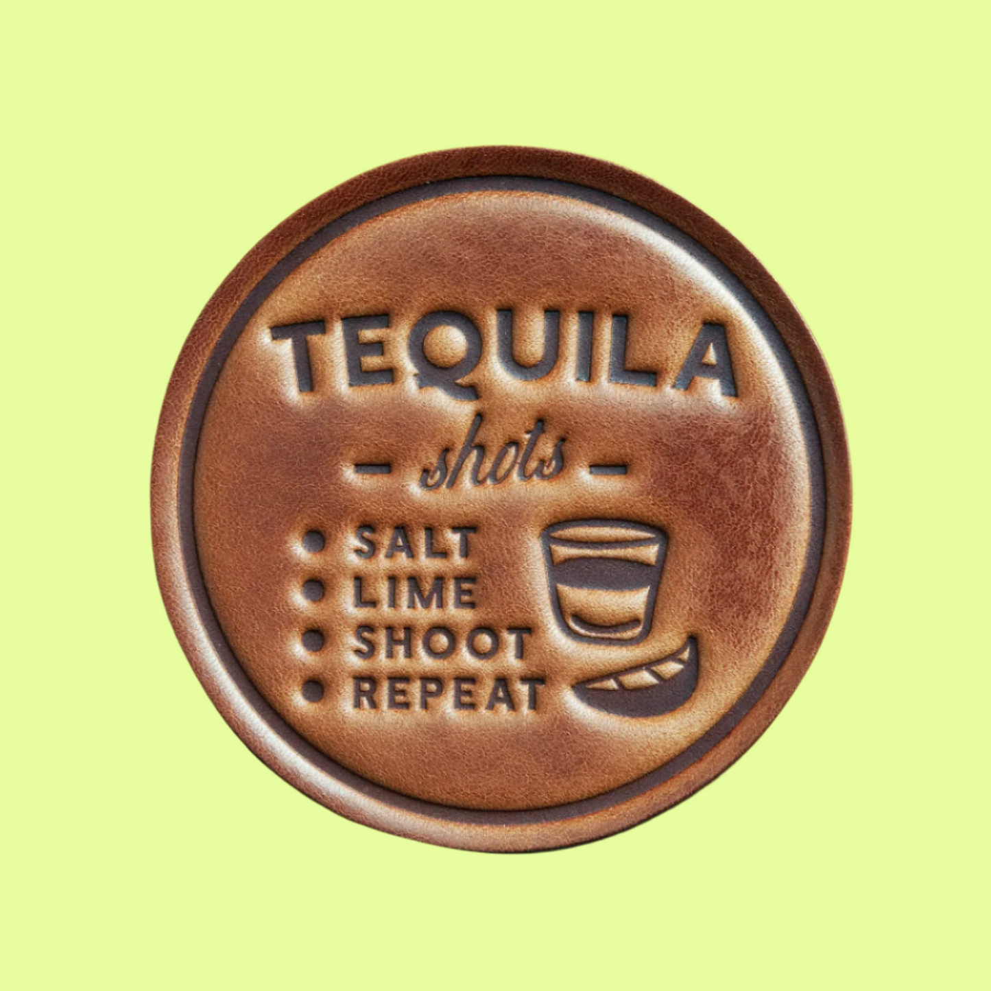 Coaster - Leather - Tequila Shots