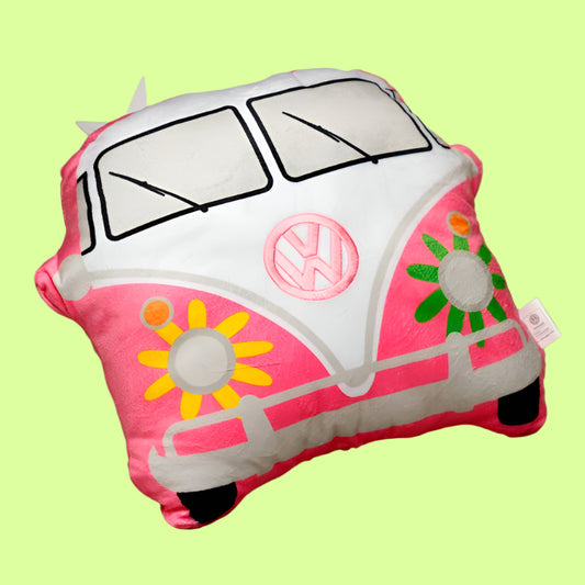 Pillow - Plush Volkswagen VW T1 Camper Bus Shaped Summer Love Cushion