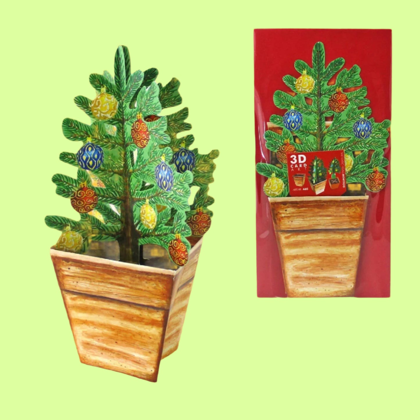Greeting Card - 3D Christmas tree