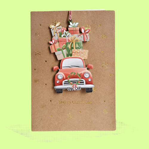 Greeting Card - Wooden ornament card-CTRUCK