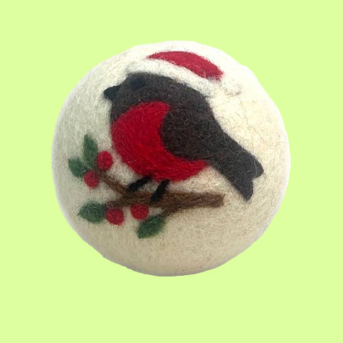 Dryer Balls - Holiday Bird-