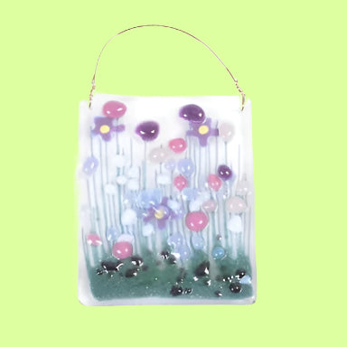 Token - Handmade Fused Glass - Violet