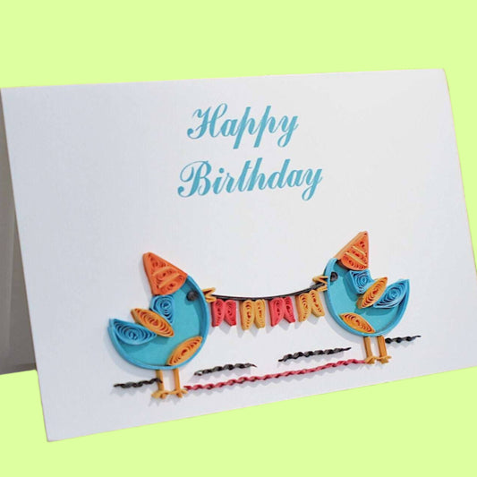 Greeting Card - Quill Tweet Happy Birthday (Mini)