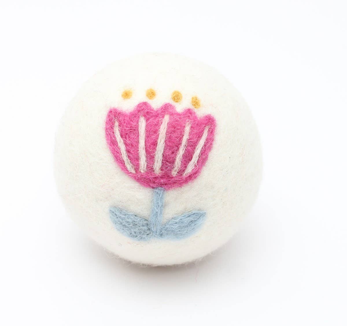 Flowers: Eco Wool Dryer Balls Fair-Trade: Yellow/Blue