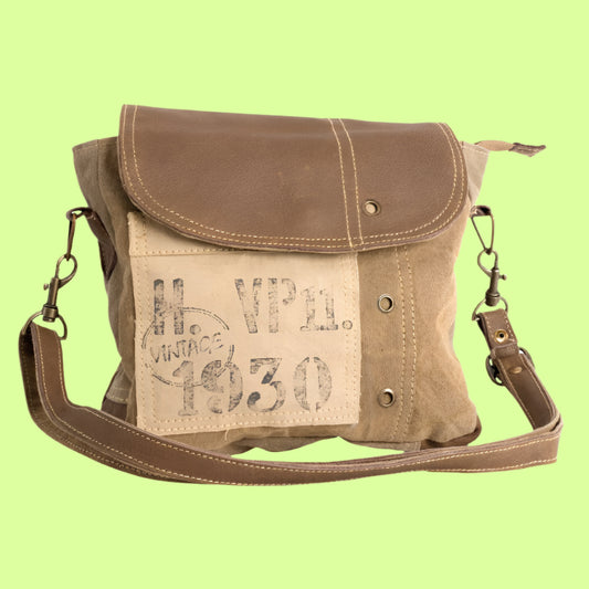 Bag - Clea Ray Vin 1930 With Leather Strap Crossbody
