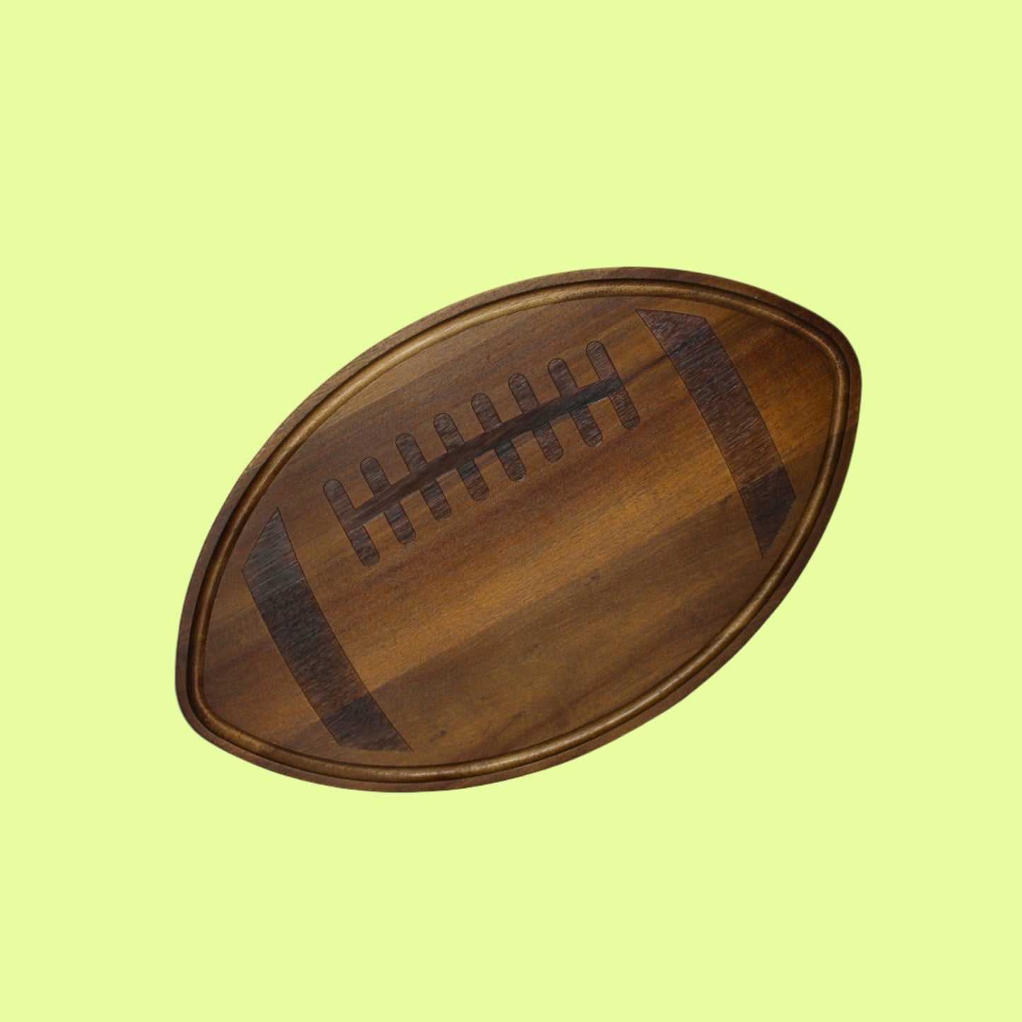 Cutting Board - Football Wood Board - 11" x 18"